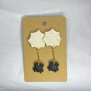 Spider Web Dangle Earrings